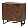 Baxton Studio Sadia 31.5" H Wood Storage Cabinet, Walnut Brown and Black (226-12917-HiT)~#|#~sp320332250_sc7