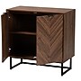 Baxton Studio Sadia 31.5" H Wood Storage Cabinet, Walnut Brown and Black (226-12917-HiT)~#|#~sp320332251_sc7