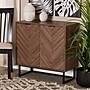 Baxton Studio Sadia 31.5" H Wood Storage Cabinet, Walnut Brown and Black (226-12917-HiT)~#|#~sp320332257_sc7