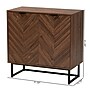 Baxton Studio Sadia 31.5" H Wood Storage Cabinet, Walnut Brown and Black (226-12917-HiT)~#|#~sp320332258_sc7