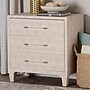 Baxton Studio Nira 28.9" H Faux Shagreen Storage Cabinet, Beige and Brass (251-13971-HiT)~#|#~sp320332274_sc7