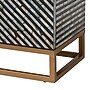 Baxton Studio Belenus 30" H Mother of Pearl Storage Cabinet, Herringbone Black and Brass (240-13472-HiT)~#|#~sp320332330_sc7