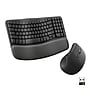 Logitech Ergo Series Wave Keys & Lift Combo Wireless Keyboard and Optical Mouse Combo, Graphite (920-013612)~#|#~sp320398449_sc7