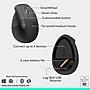 Logitech Ergo Series Wave Keys & Lift Combo Wireless Keyboard and Optical Mouse Combo, Graphite (920-013612)~#|#~sp320398455_sc7
