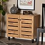 Baxton Studio Gisela Wood Shoe Cabinet, Oak Brown and Black (189-11993-HiT)~#|#~sp320398657_sc7