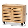 Baxton Studio Gisela Wood Shoe Cabinet, Oak Brown and Black (189-11993-HiT)~#|#~sp320398660_sc7