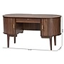 Baxton Studio Hayes 55" Wood Writing Desk, Walnut Brown (268-14658-HIT)~#|#~sp320399554_sc7
