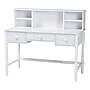 Baxton Studio Archwood 47" Wood Writing Desk with Hutch, White (266-14492-HIT)~#|#~sp320399560_sc7