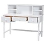 Baxton Studio Archwood 47" Wood Writing Desk with Hutch, White (266-14492-HIT)~#|#~sp320399561_sc7