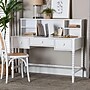 Baxton Studio Archwood 47" Wood Writing Desk with Hutch, White (266-14492-HIT)~#|#~sp320399567_sc7