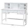Baxton Studio Archwood 47" Wood Writing Desk with Hutch, White (266-14492-HIT)~#|#~sp320399568_sc7