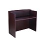 Boss Office Products 48" Glazed Reception Desk, Mahogany (N168-M)~#|#~sp320399576_sc7