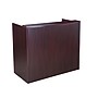 Boss Office Products 48" Glazed Reception Desk, Mahogany (N168-M)~#|#~sp320399577_sc7