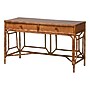 bali & pari Basile 51" Rattan Writing Desk, Marbled Tortoise Brown (272-14498-HIT)~#|#~sp320399584_sc7