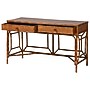 bali & pari Basile 51" Rattan Writing Desk, Marbled Tortoise Brown (272-14498-HIT)~#|#~sp320399585_sc7