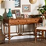 bali & pari Basile 51" Rattan Writing Desk, Marbled Tortoise Brown (272-14498-HIT)~#|#~sp320399594_sc7