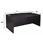 Boss Office Products 71" Bow Front Desk Shell, Mocha (N189-MOC)~#|#~sp320399697_sc7
