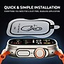 SaharaCase ZeroDamage 2.5D Flat Tempered Glass Screen Protector for Apple Watch Ultra 1/2/3 (49mm) ~#|#~sp320404356_sc7