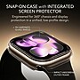 SaharaCase ZeroDamage Integrated Case with Tempered Glass Screen Protector for Apple Watch SE (1/2/3), Series 4/5/6, Clear, 40mm~#|#~sp320404427_sc7