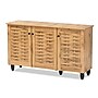 Baxton Studio Winda Wood Shoe Cabinet, Oak Brown and Black (189-11988-HiT)~#|#~sp320460741_sc7