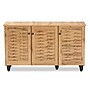 Baxton Studio Winda Wood Shoe Cabinet, Oak Brown and Black (189-11988-HiT)~#|#~sp320460748_sc7