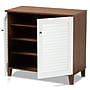 Baxton Studio Coolidge Wood Shoe Cabinet, White and Walnut (163-10392-HiT)~#|#~sp320460771_sc7