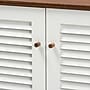 Baxton Studio Coolidge Wood Shoe Cabinet, White and Walnut (163-10392-HiT)~#|#~sp320460773_sc7