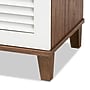 Baxton Studio Coolidge Wood Shoe Cabinet, White and Walnut (163-10392-HiT)~#|#~sp320460774_sc7