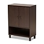 Baxton Studio Rossin Wood Shoe Cabinet, Dark Brown and Black (182-11687-HiT)~#|#~sp320460806_sc7