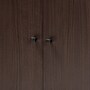 Baxton Studio Rossin Wood Shoe Cabinet, Dark Brown and Black (182-11687-HiT)~#|#~sp320460809_sc7