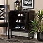 Baxton Studio Rossin Wood Shoe Cabinet, Dark Brown and Black (182-11687-HiT)~#|#~sp320460812_sc7
