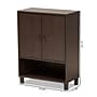 Baxton Studio Rossin Wood Shoe Cabinet, Dark Brown and Black (182-11687-HiT)~#|#~sp320460814_sc7