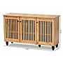 Baxton Studio Fernanda Wood Shoe Cabinet, Oak Brown and Black (189-11990-HiT)~#|#~sp320460834_sc7