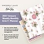 2027 Blue Sky Sincerely Jules 8.5" x 11" Weekly & Monthly Planner, Pink/White (162423)~#|#~sp320460898_sc7