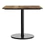 Flash Furniture TopGuard Square Wood Restaurant Dining Table and Bases, 36" x 36", Natural/Black Base (STSQ36NATTR24)~#|#~sp320462660_sc7