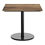 Flash Furniture TopGuard Square Wood Restaurant Dining Table and Bases, 36" x 36", Natural/Black Base (STSQ36NATTR24)~#|#~sp320462661_sc7