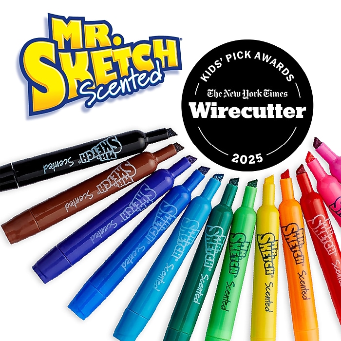 Mr. Sketch Washable Markers, Chisel & Fine Tip, Assorted Colors