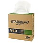 Hospeco® TASKBrand® V40 Value Series, DRC, Heavy Duty Disposable Wiper, 9"x16.5", White, 100sheets/bx - 9 bxs/cs, /(N-V040IDW)~#|#~sp320549657_sc7