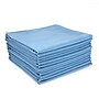 Hospeco Microfiber Suede Cleaning Cloths, 16" x 16", Blue, 12 Cloths/Pack, 18 Packs/Carton (MFCSU2001616BL)~#|#~sp320549753_sc7