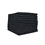 Hospeco Microfiber Multipurpose Towels, 16" x 27", Black, 300 GSM, 12 Towels/Pack, 15 Packs/Carton (MFC3001627BK)~#|#~sp320549775_sc7