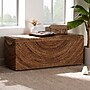 bali & pari Verino Seagrass Storage Ottoman, Natural Brown and Espresso Brown (259-14225-HiT)~#|#~sp320550737_sc7