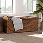 bali & pari Verino Seagrass Storage Ottoman, Natural Brown and Espresso Brown (259-14225-HiT)~#|#~sp320550738_sc7