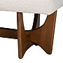 Baxton Studio Theo Boucle Fabric Bench, White and Walnut Brown (228-12923-HiT)~#|#~sp320550756_sc7
