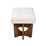 Baxton Studio Theo Boucle Fabric Bench, White and Walnut Brown (228-12923-HiT)~#|#~sp320550762_sc7