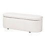 Baxton Studio Lavina Teddy-Bear Fabric Storage Bench, White (244-13652-HiT)~#|#~sp320550791_sc7