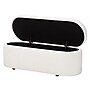 Baxton Studio Lavina Teddy-Bear Fabric Storage Bench, White (244-13652-HiT)~#|#~sp320550792_sc7