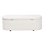 Baxton Studio Lavina Teddy-Bear Fabric Storage Bench, White (244-13652-HiT)~#|#~sp320550794_sc7