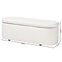 Baxton Studio Lavina Teddy-Bear Fabric Storage Bench, White (244-13652-HiT)~#|#~sp320550799_sc7
