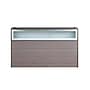 Boss Office Products 71" Frosted Reception Desk with Reversible Return, Driftwood (GROUPB-DW1)~#|#~sp320551414_sc7