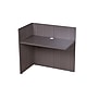 Boss Office Products 71" Frosted Reception Desk with Reversible Return, Driftwood (GROUPB-DW1)~#|#~sp320551415_sc7